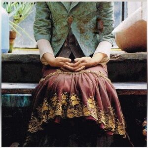 Lithe Drop Dead Gorgeous Anthropologie Brown Beaded Tulle Skirt 4